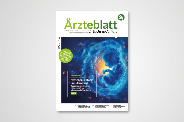 Titelblatt Ärzteblatt Sachsen-Anhalt 03/2026 mit Schwerpunkt ORAKEL-Studie zur KI-gestützten Rezidivfrüherkennung