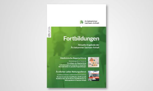 Beileger Fortbildungen im Ärzteblatt Sachsen-Anhalt 10/2025, aktuelle Angebote der Ärztekammer Sachsen-Anhalt