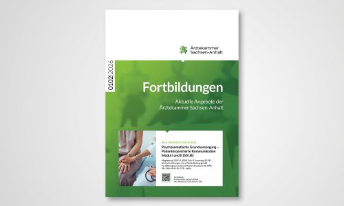 Beileger Fortbildungen im Ärzteblatt Sachsen-Anhalt 10/2025, aktuelle Angebote der Ärztekammer Sachsen-Anhalt