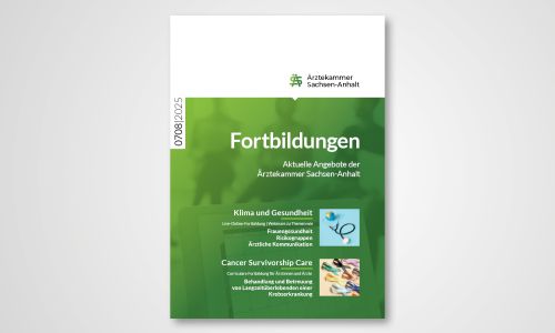 Beileger Fortbildungen im Ärzteblatt Sachsen-Anhalt 0708/2025, aktuelle Angebote der Ärztekammer Sachsen-Anhalt