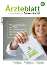 Titelbild Ärzteblatt 12/2025