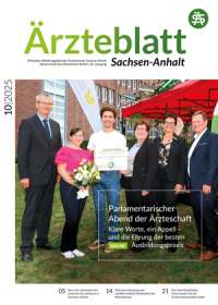 Titelbild Ärzteblatt 10/2025: Parlamentarischer Abend der Ärzteschaft mit Ehrung der besten Ausbildungspraxis.